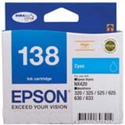 Epson DURABrite Ultra No. 138 Original Inkjet Ink Cartridge - Cyan Pack