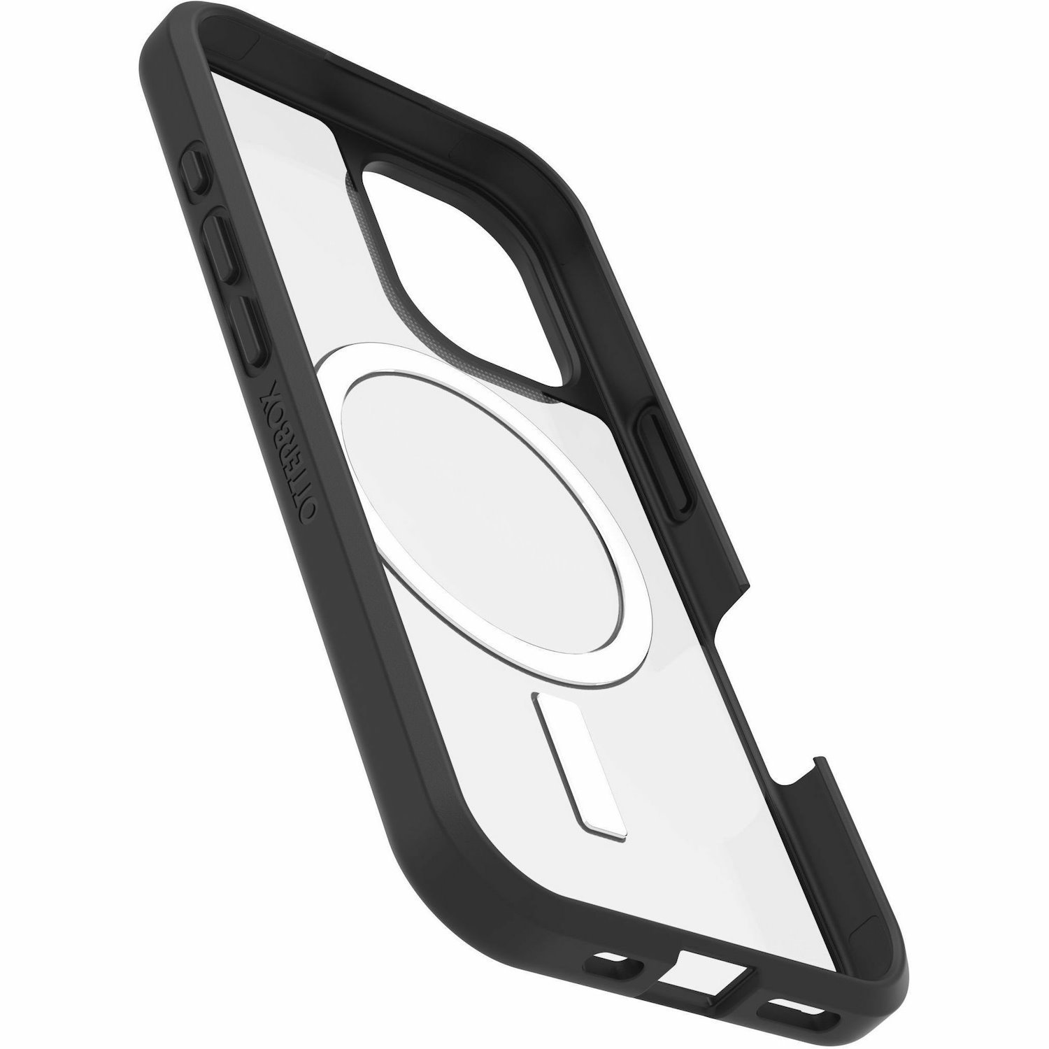 OtterBox React Case for Apple iPhone 16 Smartphone - Black Crystal (Clear/Black) - Retail - 1