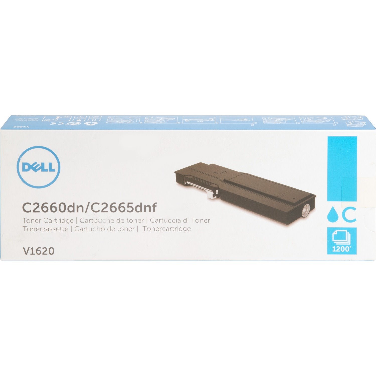 Dell Original High Yield Laser Toner Cartridge - Cyan - 1 Each