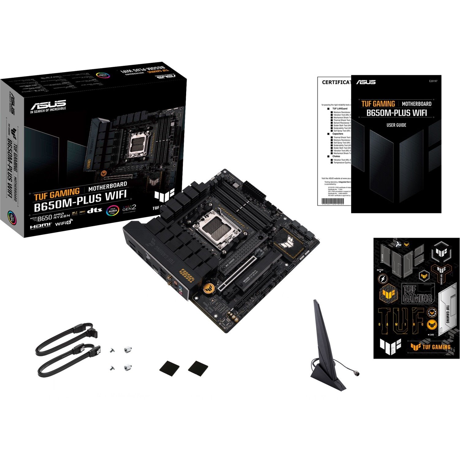 TUF GAMING B650M-PLUS WIFI Gaming Desktop Motherboard - AMD B650 Chipset - Socket AM5 - Micro ATX