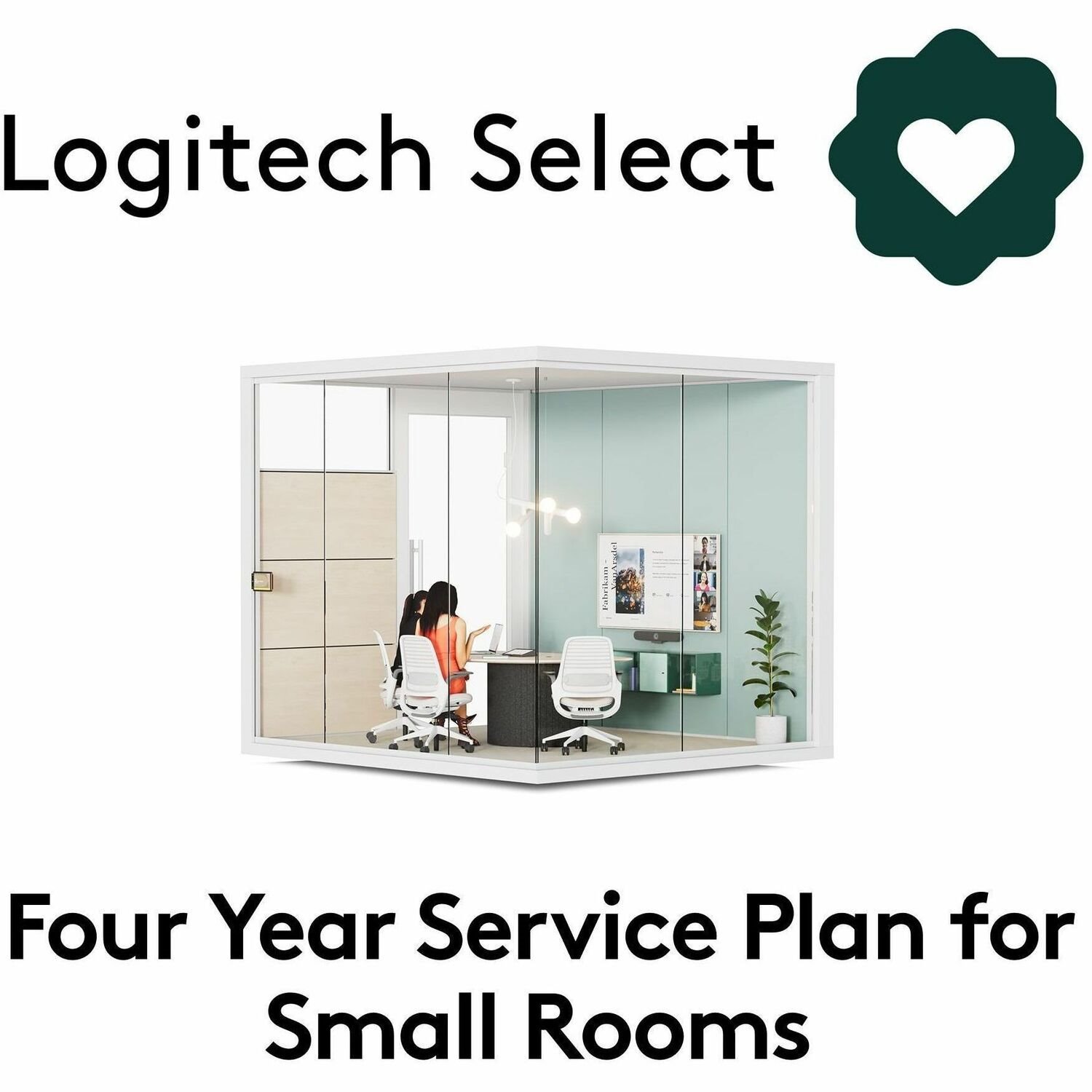 Logitech Select For Small Rooms Comprehensive Service Plan, 24/7 Support, Advance Rma, 4YR