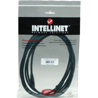 Intellinet Network Patch Cable, Cat6, 3m, Green, CCA, U/UTP, PVC, RJ45, Gold Plated Contacts, Snagless, Booted, Lifetime Warranty, Polybag
