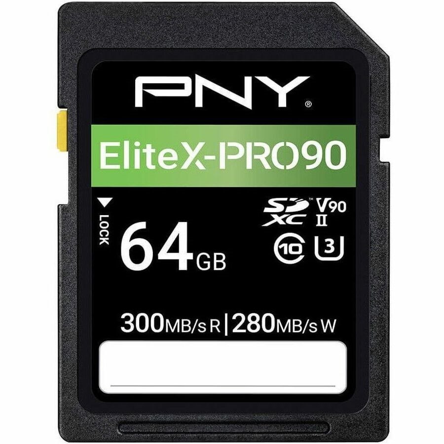 PNY EliteX-PRO90 128 GB Class 10/UHS-II (U3) V90 SDXC - 1