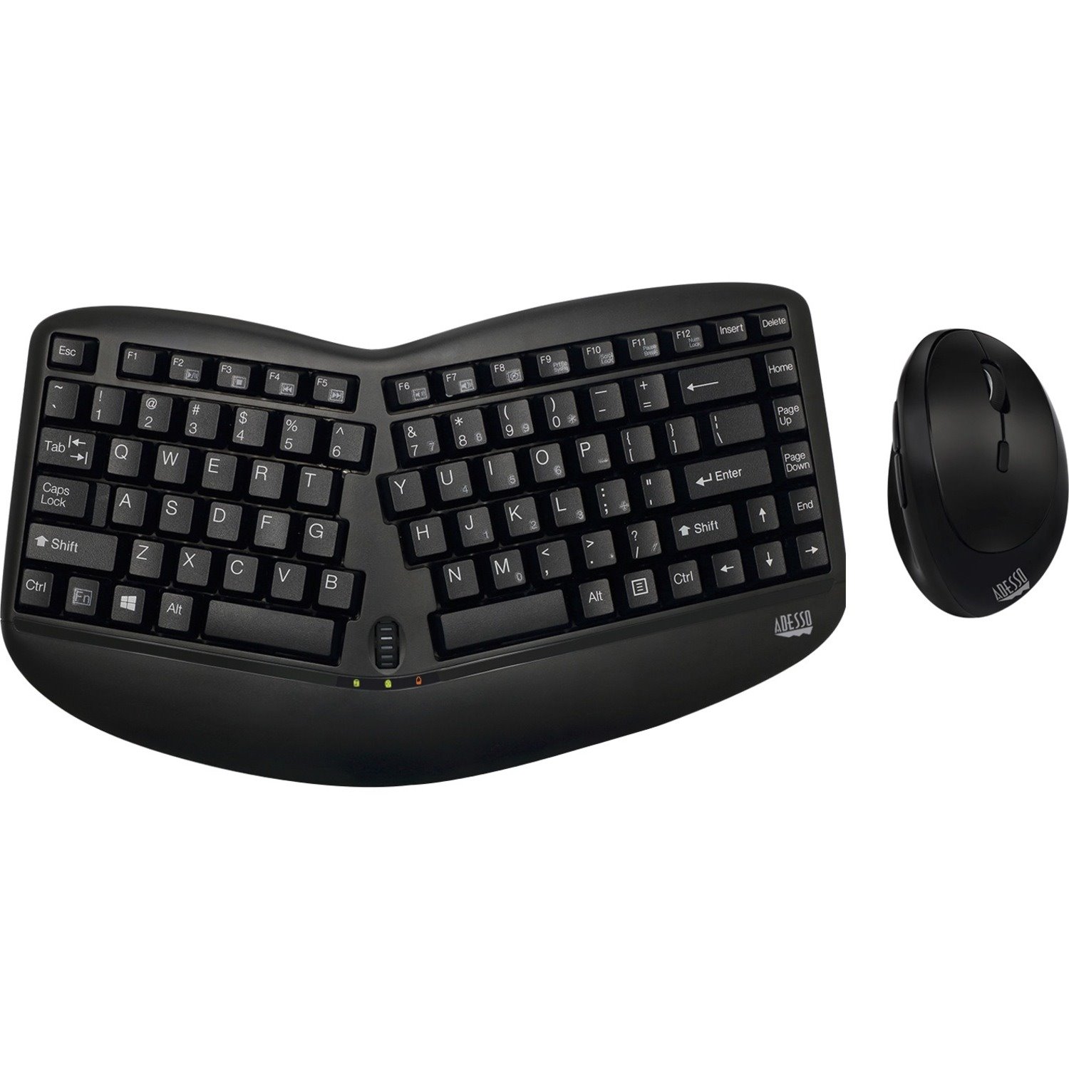 Adesso Tru-Form Wireless Ergo Mini Keyboard & Mouse