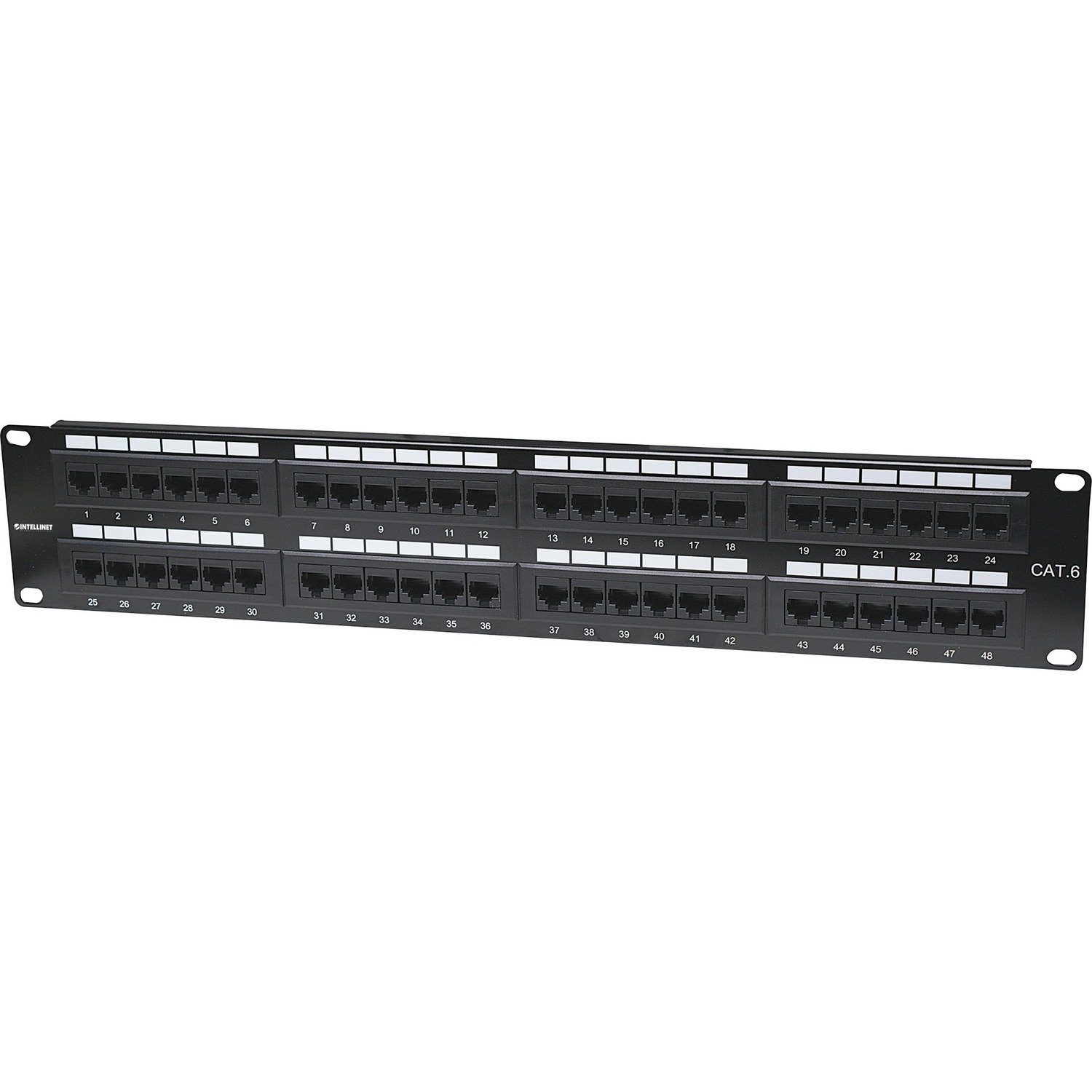 Intellinet Network Solutions 48-Port Rackmount Cat6 UTP 110/Krone Patch Panel, 2U