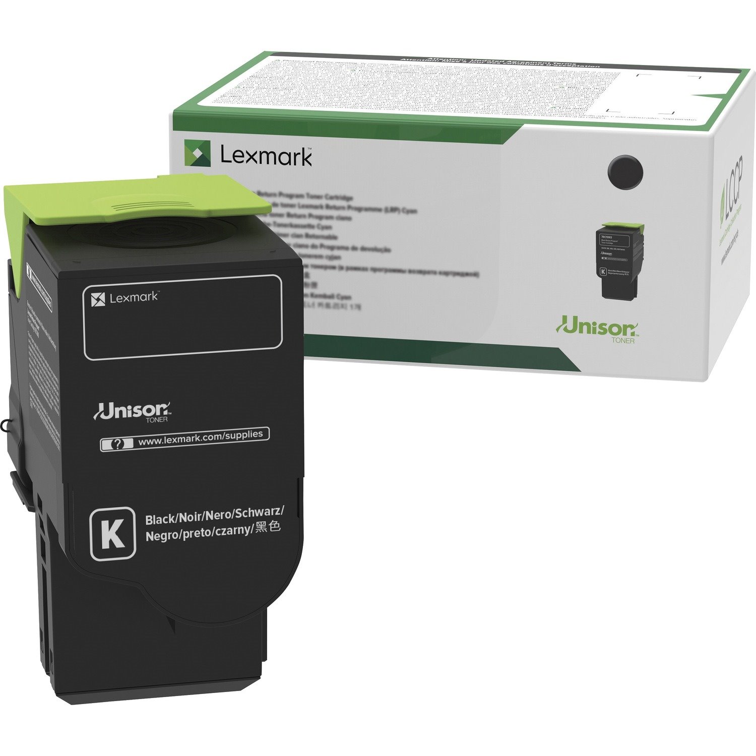 Lexmark Unison Original Standard Yield Laser Toner Cartridge - Black - 1 Each