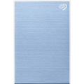 Seagate One Touch STKY2000402 2 TB Portable Hard Drive - External - Light Blue