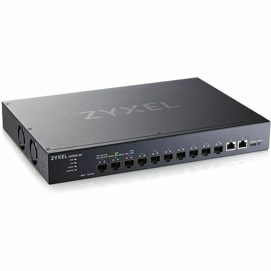 ZYXEL 10-port 10G Multi-Gig Lite-L3 Smart Managed Fiber Switch with 2 10G Uplink