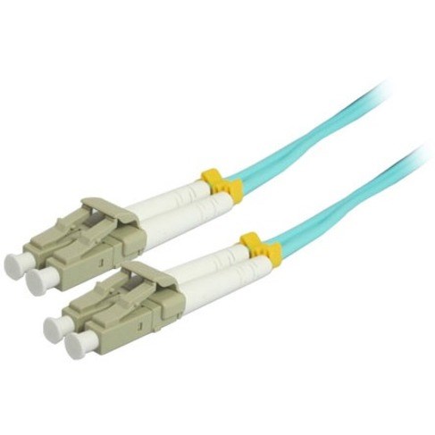 Comprehensive 1M 10Gb LC/LC Duplex 50/125 Multimode Fiber Patch Cable - Aqua