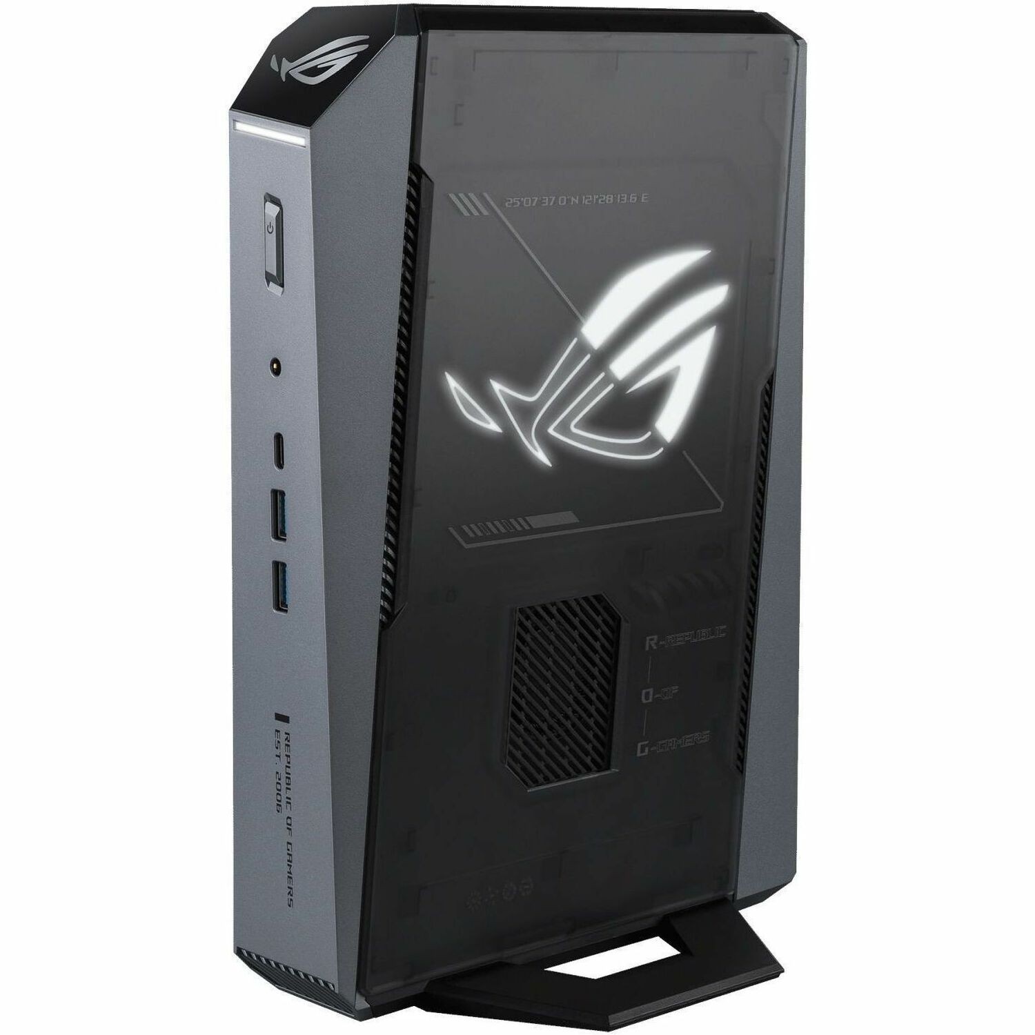 Asus ROG GR70 GR70-N90066AN Gaming Desktop Computer - AMD Ryzen 9 Ryzen 9000 Series 9955HX3D - 32 GB - 2 TB PCI Express NVMe 4.0 SSD - Mini PC - Star Gray