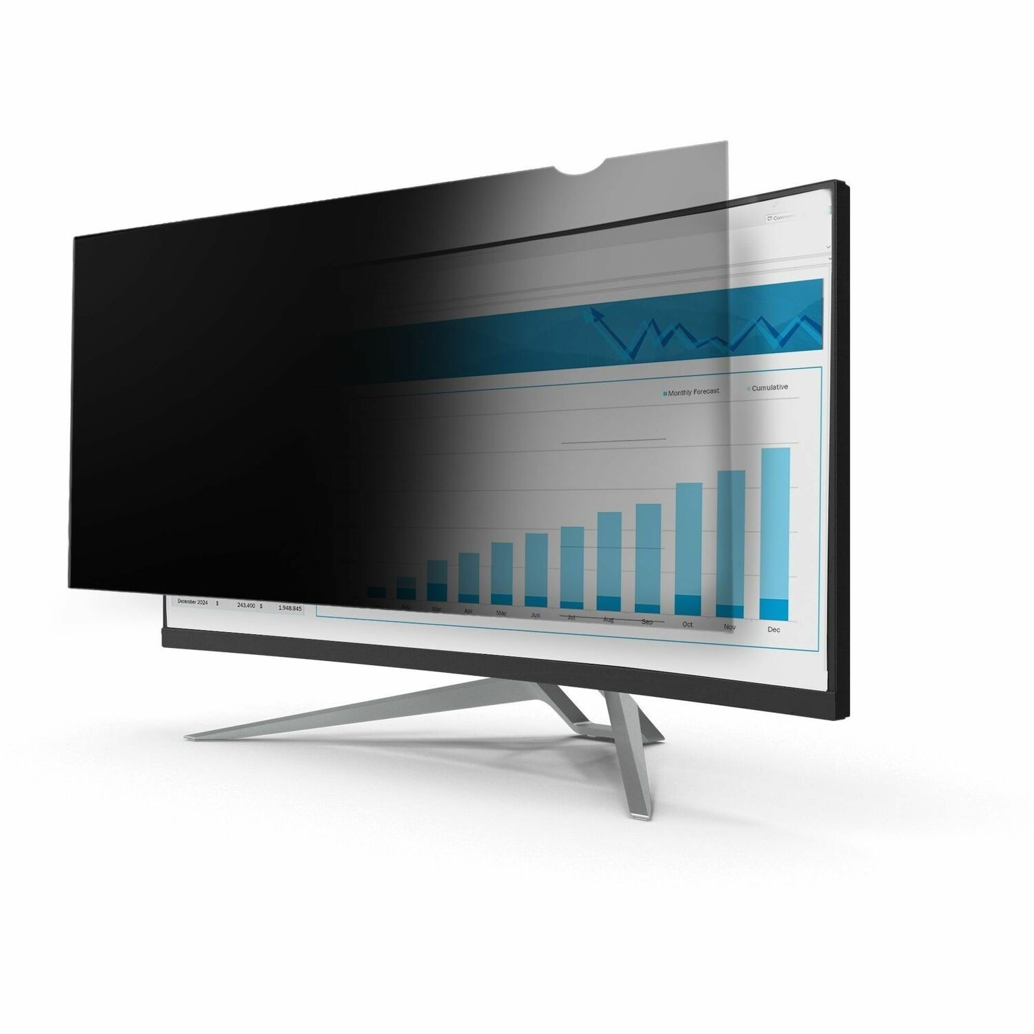 StarTech.com Privacyscherm voor 34" PC Monitor - Universeel - Mat of Glanzend - 21:9 Aspect Ratio - Schermbeveiliger met +/- 30&deg; Kijkhoek