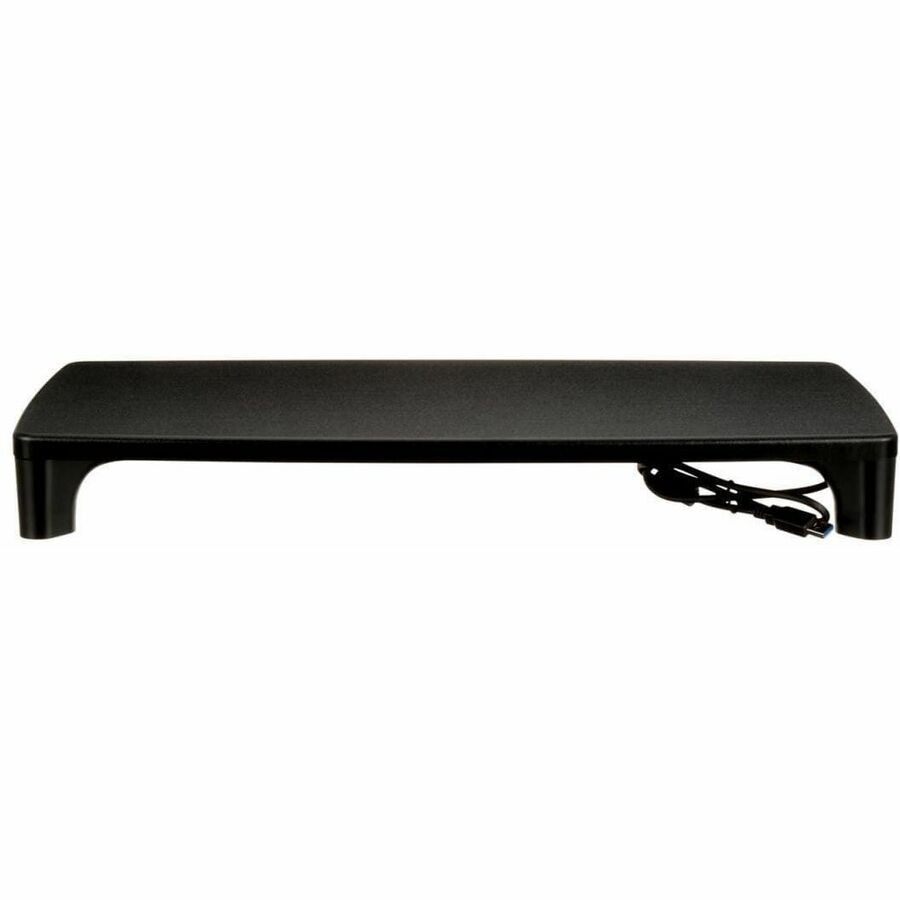 3M Monitor Stand MS100B, 21.6 in x 9.4 in x 3.9 in (548.6 mm x 238.7 mm x 99 mm)