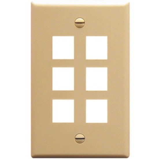ICC IC107F06IV Single Gang Faceplate