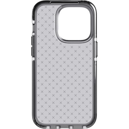 Tech21 Evo Check Case for Apple iPhone 14 Pro Smartphone - Smokey Black
