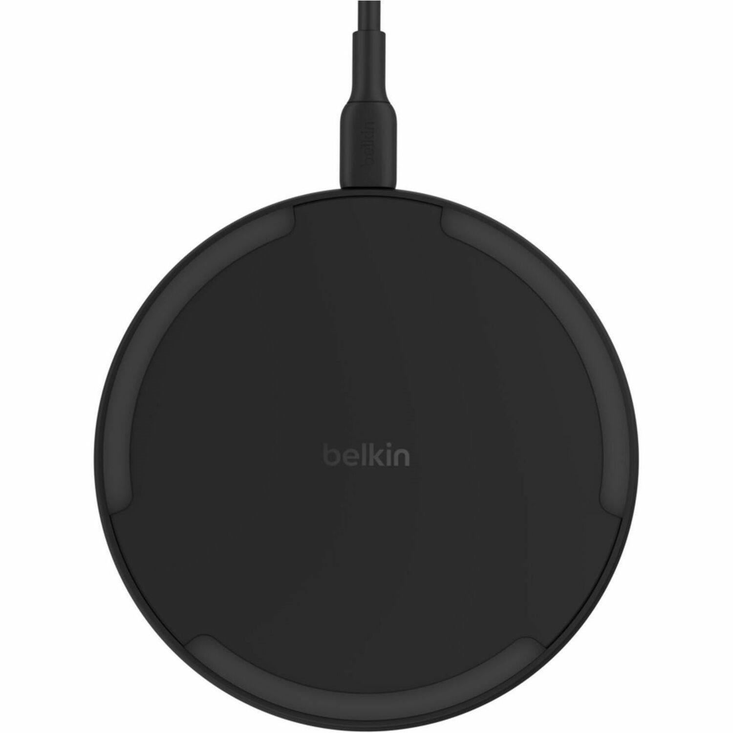 Belkin BoostCharge Pro Wireless Charging Pad 15W - Black Included Wall Charger Up To 15W Of Wireless Charging Easy Alignment And Larger Pad Led Indicator