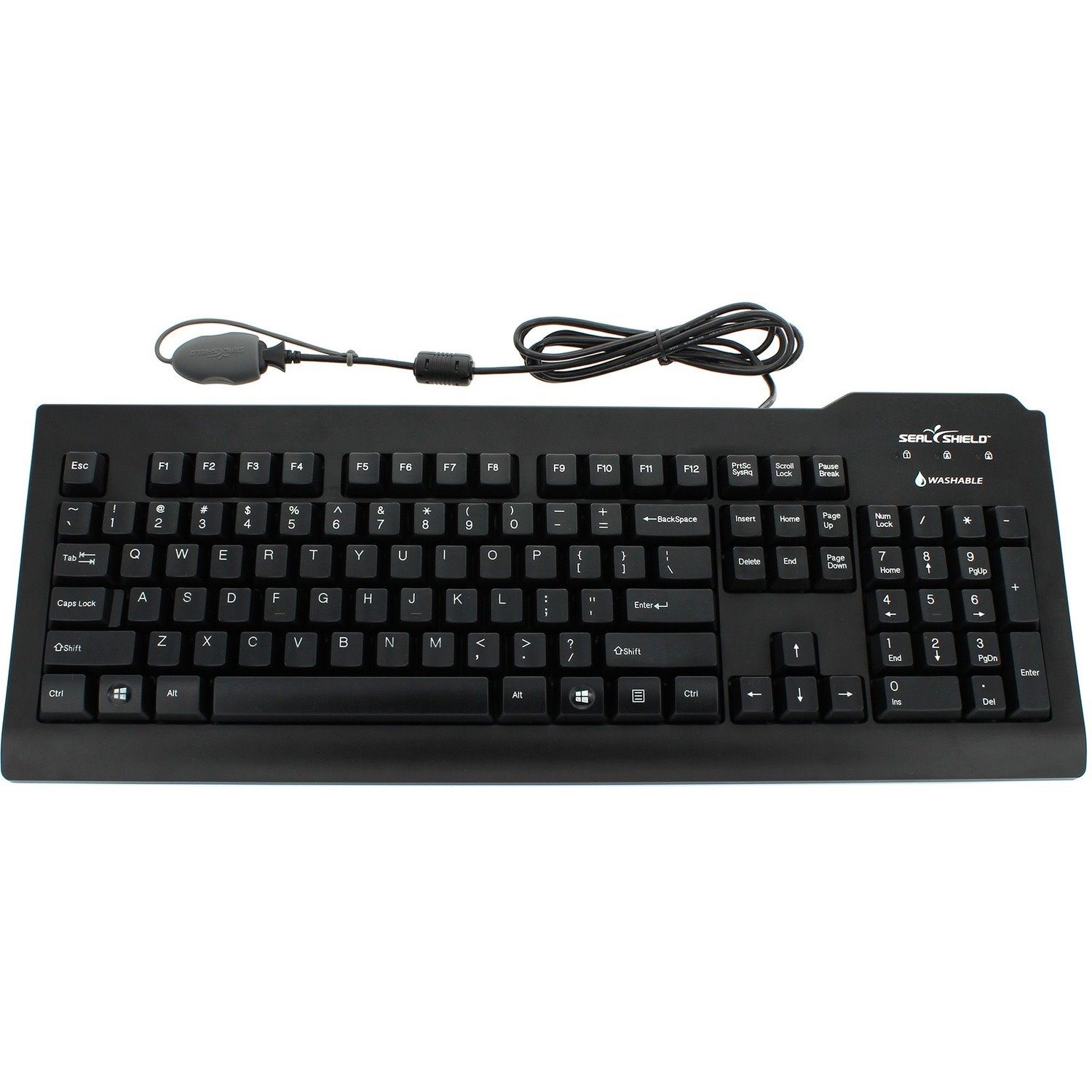 Seal Shield Silver Seal Glow Waterproof Keyboard Long Cable