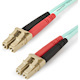 StarTech.com 2m (6ft) LC/UPC to LC/UPC OM4 Multimode Fiber Optic Cable, 50/125µm, 100G, Low Insertion Loss, LSZH Fiber Jumper Cord