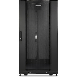 CyberPower CR24U11001 24U Rack Cabinet for Server, LAN Switch, Patch Panel - 482.60 mm Rack Width x 904.24 mm Rack Depth - Black Powder Coat