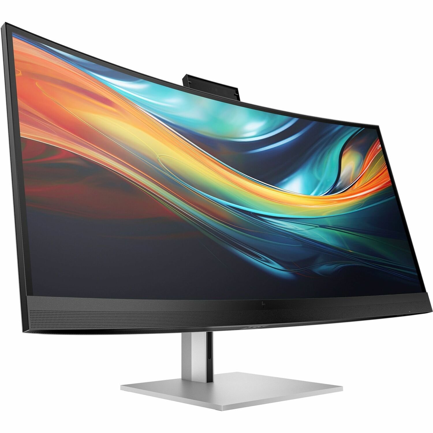 HP 740pm 40" Class Webcam 5K2K WUHD Curved Screen LED Monitor - 21:9 - Black, Silver - Refurbished
