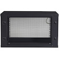 APC NetShelter 6U Wallmount Rack Enclosure Cabinet, Single Hinged, Switch Depth, Unassembled