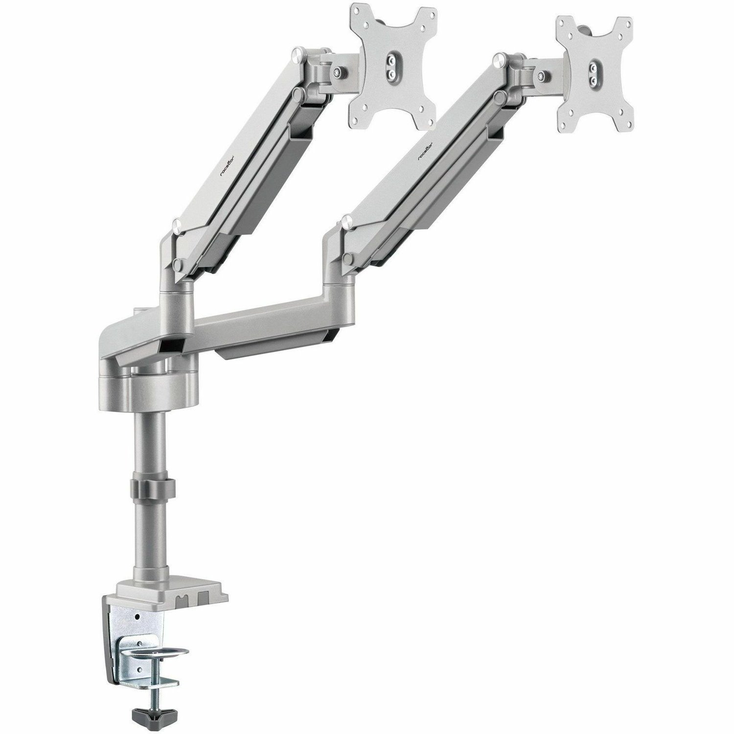 Rocstor ErgoReach Mounting Arm for LED Display, LCD Display, Monitor - Silver - Landscape/Portrait