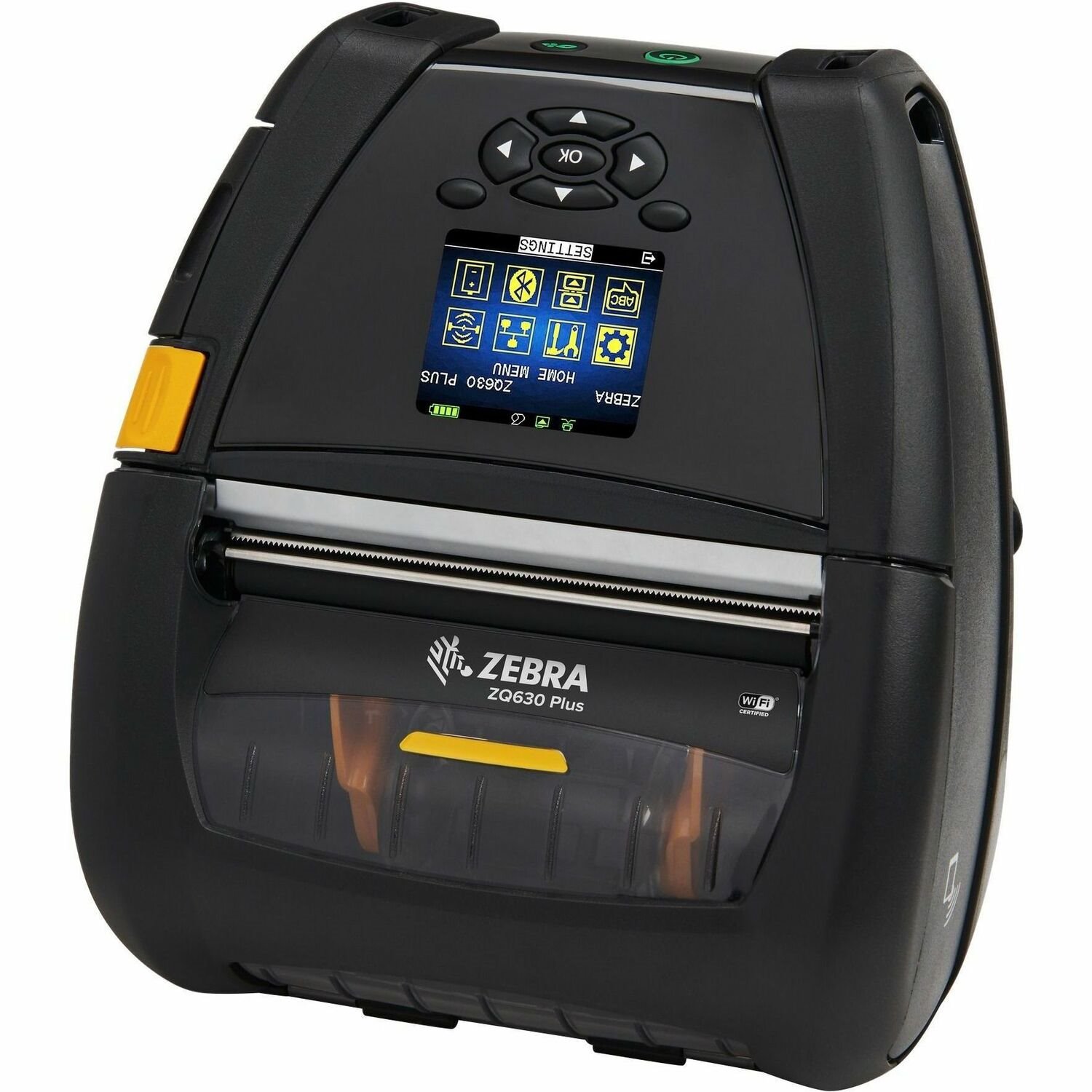 Zebra ZQ630 Plus Mobile, Healthcare, Transportation & Logistic, Retail, Manufacturing, Warehouse Direct Thermal Printer - Monochrome - Portable - Label Print - Fast Ethernet - Bluetooth - Wireless LAN - RFID