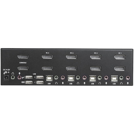 StarTech.com 4-Port Dual DisplayPort KVM Switch - 4K 60Hz