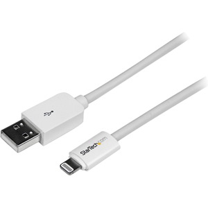 StarTech.com 1m (3ft) White AppleÂ&reg; 8-pin Lightning Connector to USB Cable for iPhone / iPod / iPad