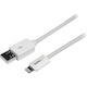 StarTech.com 1m (3ft) White Apple® 8-pin Lightning Connector to USB Cable for iPhone / iPod / iPad