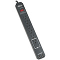 Eaton Tripp Lite Series Protect It! 6-Outlet Surge Protector, 6 ft. (1.83 m) Cord, 990 Joules, 2 x USB Charging ports (2.1A), Black Housing, TAA