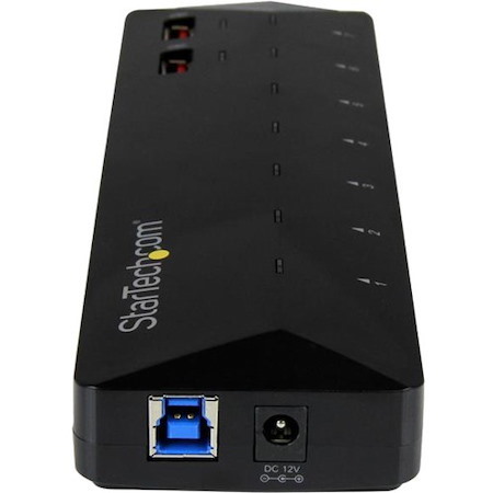 StarTech.com 7-Port USB 3.0 Hub plus Dedicated Charging Ports - 2 x 2.4A Ports - Desktop USB Hub and Fast-Charging Station