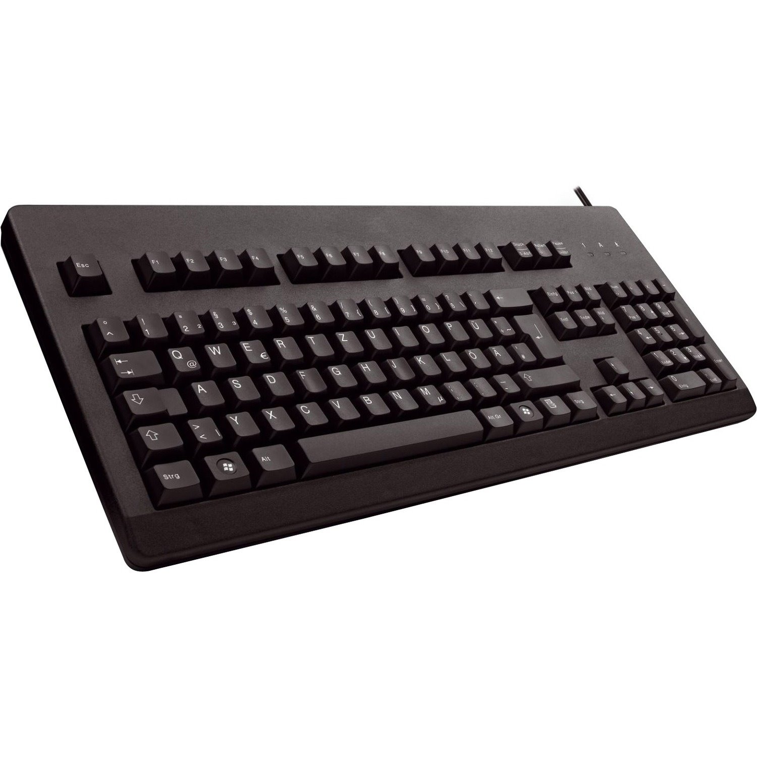 CHERRY G80-3000 Tastatur - Kabel Konnektivität - USB, PS/2 Schnittstelle - Englisch (US) - QWERTZ Layout - Schwarz