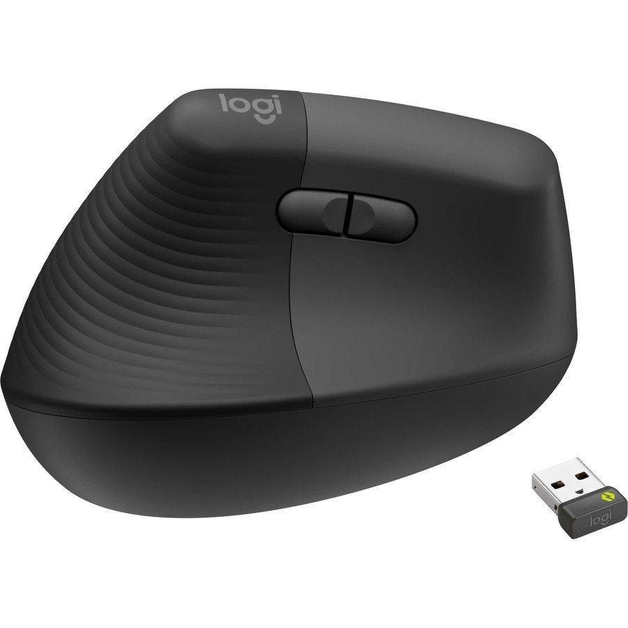 Logitech Lift Mouse - Bluetooth - USB - 6 Button(s) - Graphite Grey