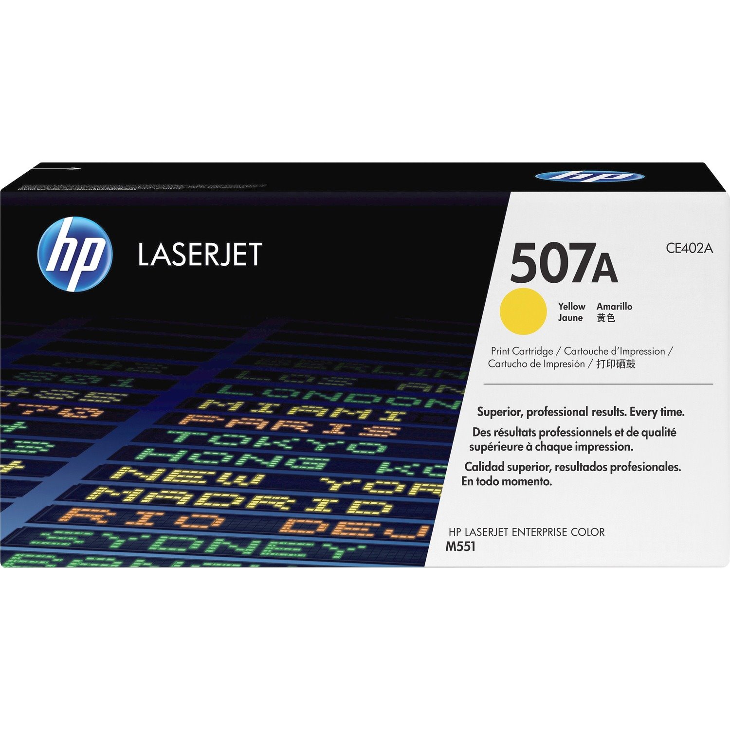 HP 507A Original Laser Toner Cartridge - Yellow - 1 Each