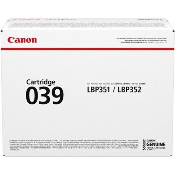 Canon 039 Original Laser Toner Cartridge - Black - 1 Pack