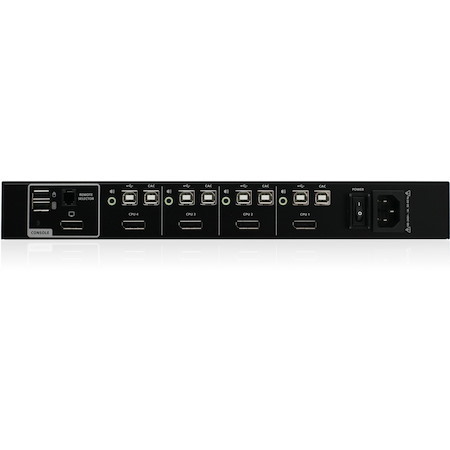 IOGEAR 4-Port Single View DisplayPort/HDMI Secure KVM Switch w/Audio and CAC support