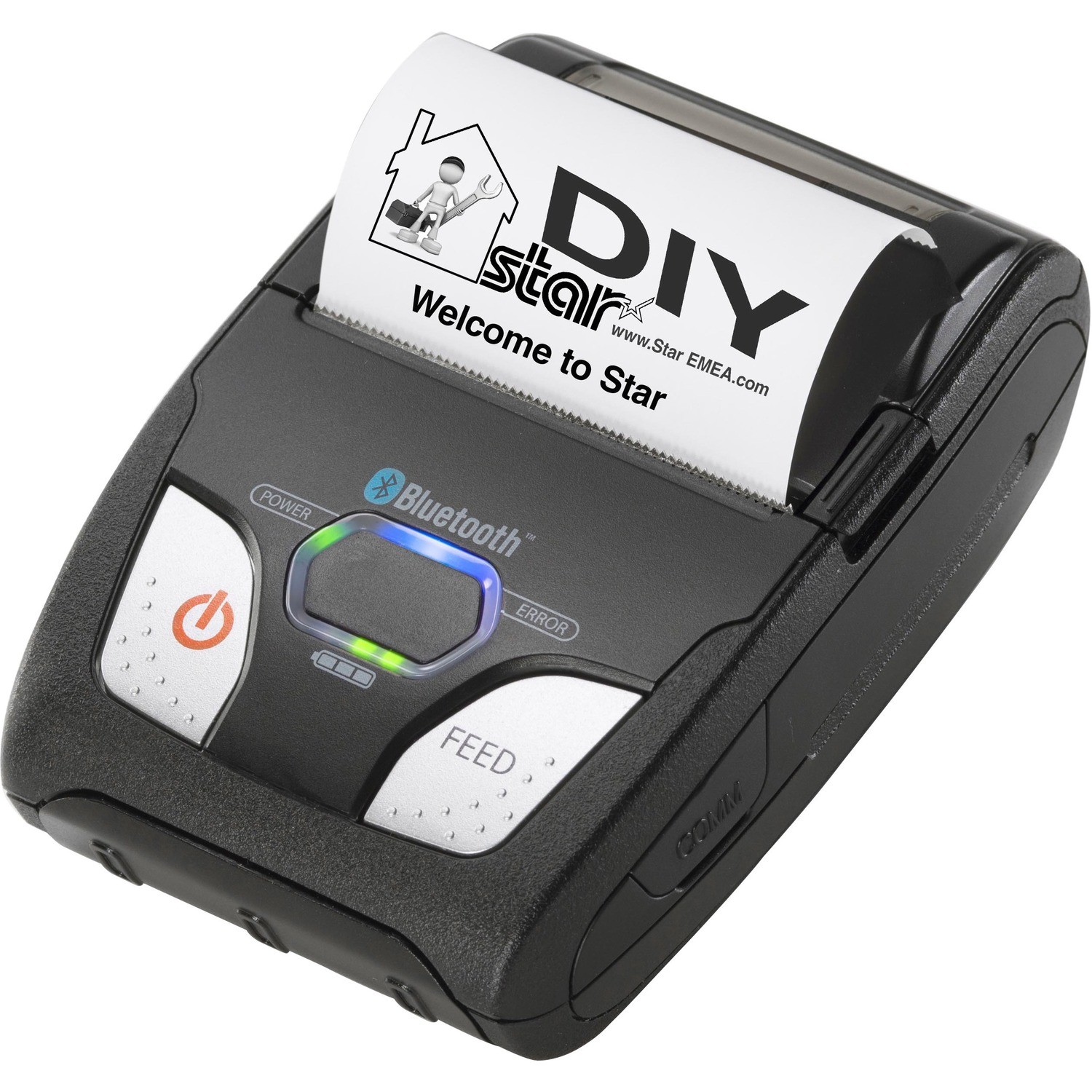 Star Micronics SM-S230i Desktop Direct Thermal Printer - Monochrome - Portable - Receipt Print - USB - Bluetooth