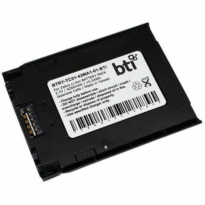 BTI BTRY-TC51-43MA1-01-BTI 3.7V 15.54WH LI-ION SCANNER BATTERY FOR ZEBRA