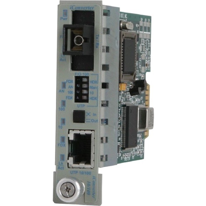 Omnitron Systems 10Base-T or 100Base-TX to Fast Ethernet Managed Media Converter
