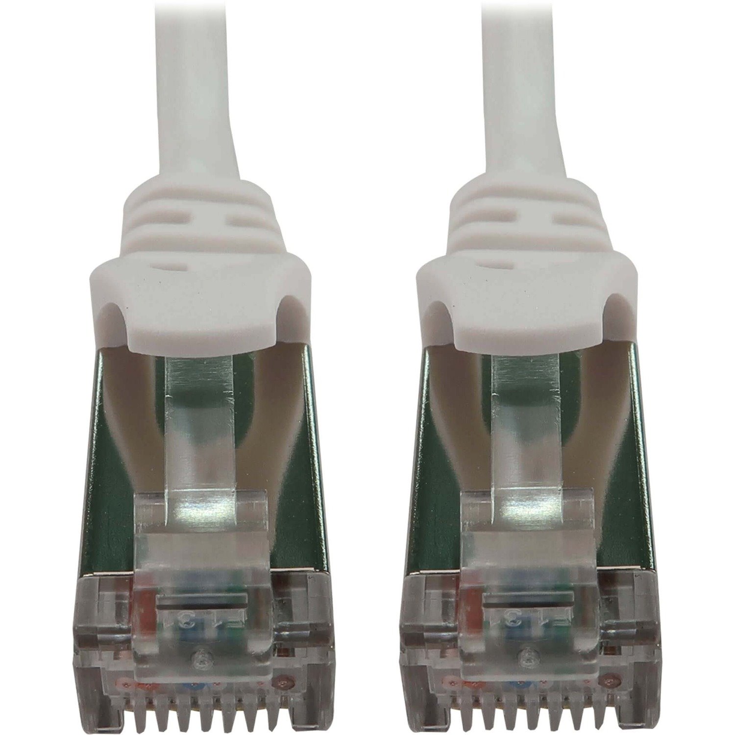 Eaton Tripp Lite Series Cat6a 10G Snagless Shielded Slim STP Ethernet Cable (RJ45 M/M), PoE, White, 10 ft. (3.1 m)