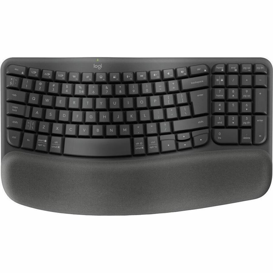 Logitech Wave Keysergonomic KB Graphite Us Intl -