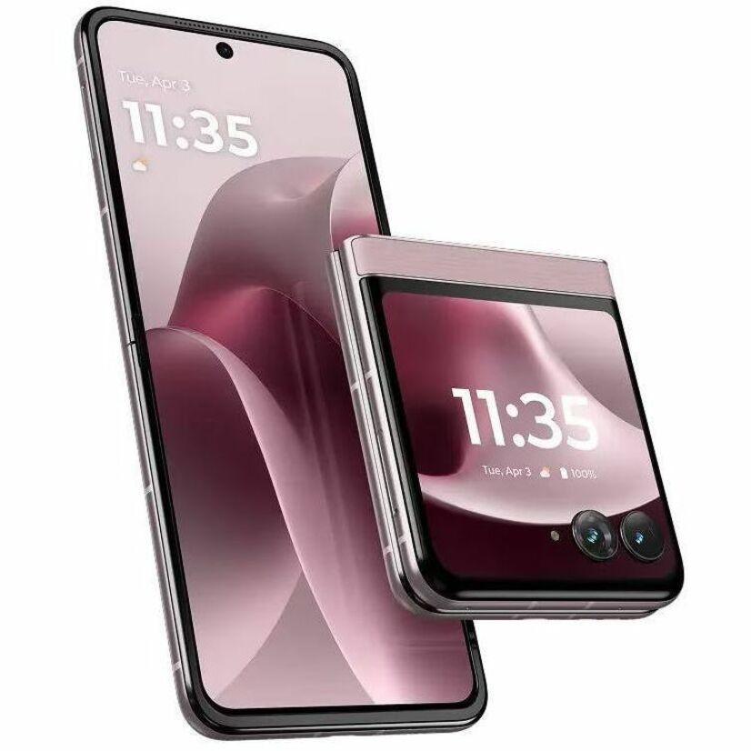 Motorola Mobility razr 2026 256 GB Smartphone - 6.9" Flexible Folding Screen LTPO AMOLED HDR10+ 1080 x 2640 - Octa-core (Cortex A78Quad-core (4 Core) 2.60 GHz + Cortex A55 Quad-core (4 Core) 2 GHz - 8 GB RAM - Android 16 - 5G - PANTONE Violet Ice