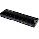 StarTech.com 7-Port USB 3.0 Hub plus Dedicated Charging Ports - 2 x 2.4A Ports - Desktop USB Hub and Fast-Charging Station