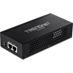 TRENDnet 2.5G PoE+ Injector, TPE-215GI, PoE (15.4W) or PoE+ (30W), Converts a non-PoE Port to a PoE+ 2.5G Port, 2.5GBASE-T Compliant, Integrated Power Supply, Network a PoE device up to 100m (328 ft.)