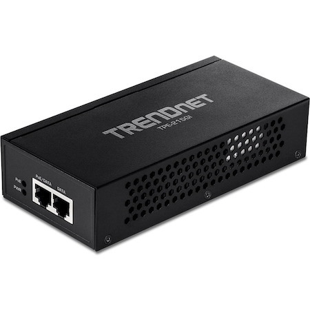 TRENDnet 2.5G PoE+ Injector, TPE-215GI, PoE (15.4W) or PoE+ (30W), Converts a non-PoE Port to a PoE+ 2.5G Port, 2.5GBASE-T Compliant, Integrated Power Supply, Network a PoE device up to 100m (328 ft.)
