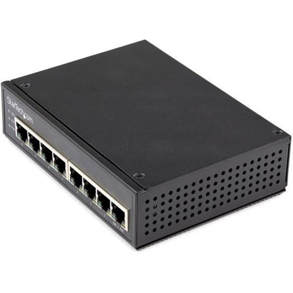 StarTech.com Industrial 8 Port Gigabit PoE Switch 30W - Power Over Ethernet Switch - GbE POE+ Network Switch - Unmanaged - IP-30