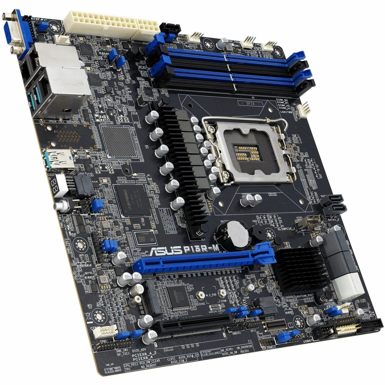 Asus P13R-M Server Motherboard - Intel C262 Chipset - Socket LGA-1700 - Micro ATX