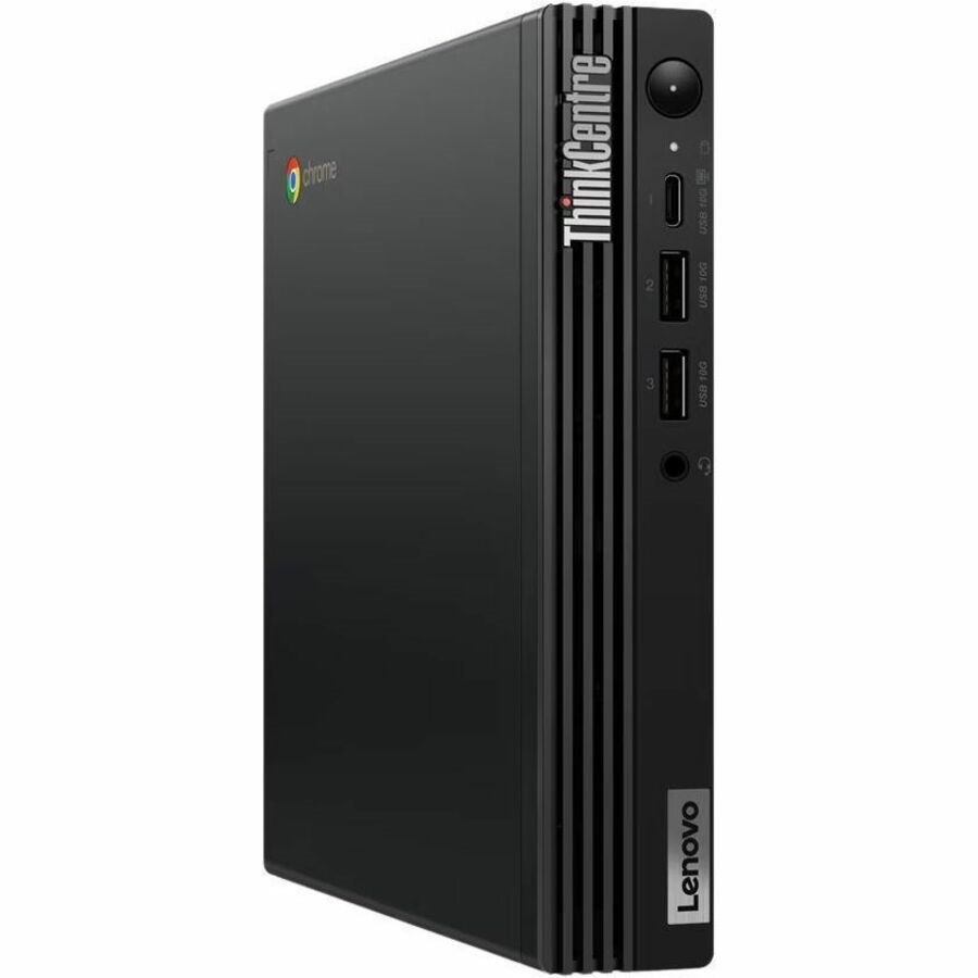 Lenovo ThinkCentre M60q 12C9A000NZ Chromebox - Intel Celeron 7305 - 4 GB - 64 GB Flash Memory Capacity - Tiny - Raven Black