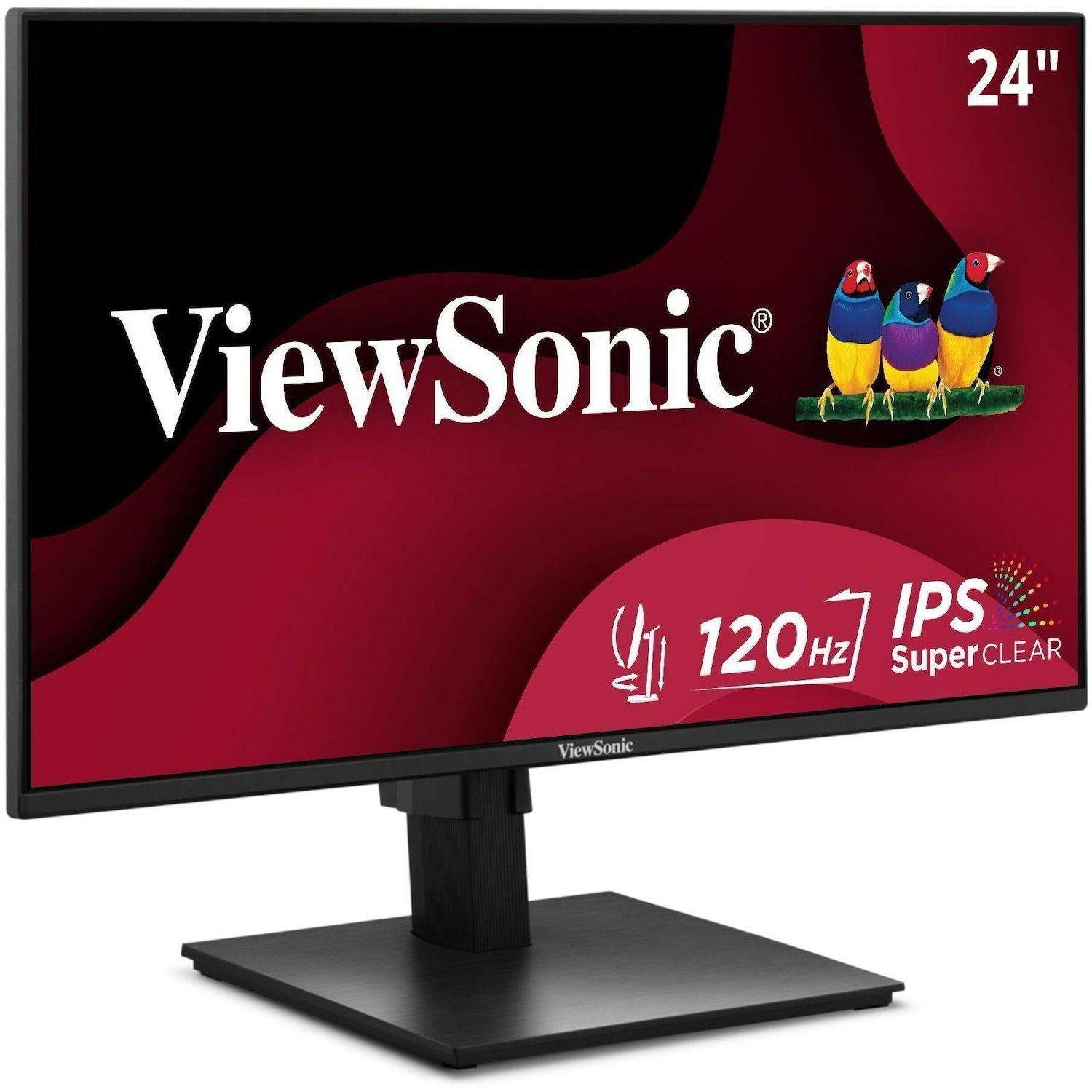 Viewsonic VA2448-MHJ 24 Inch IPS 1080p Monitor with 120Hz, Advanced Ergonomics, Eye Care, HDMI, and VGA Inputs for Home and Office