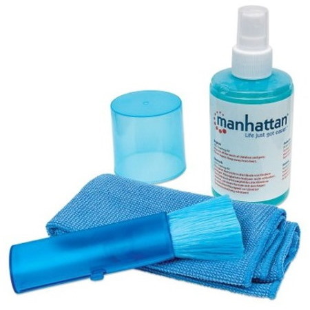 Manhattan LCD Cleaning Kit (6.75 ounces) with Microfiber Cloth and Retractable Brush